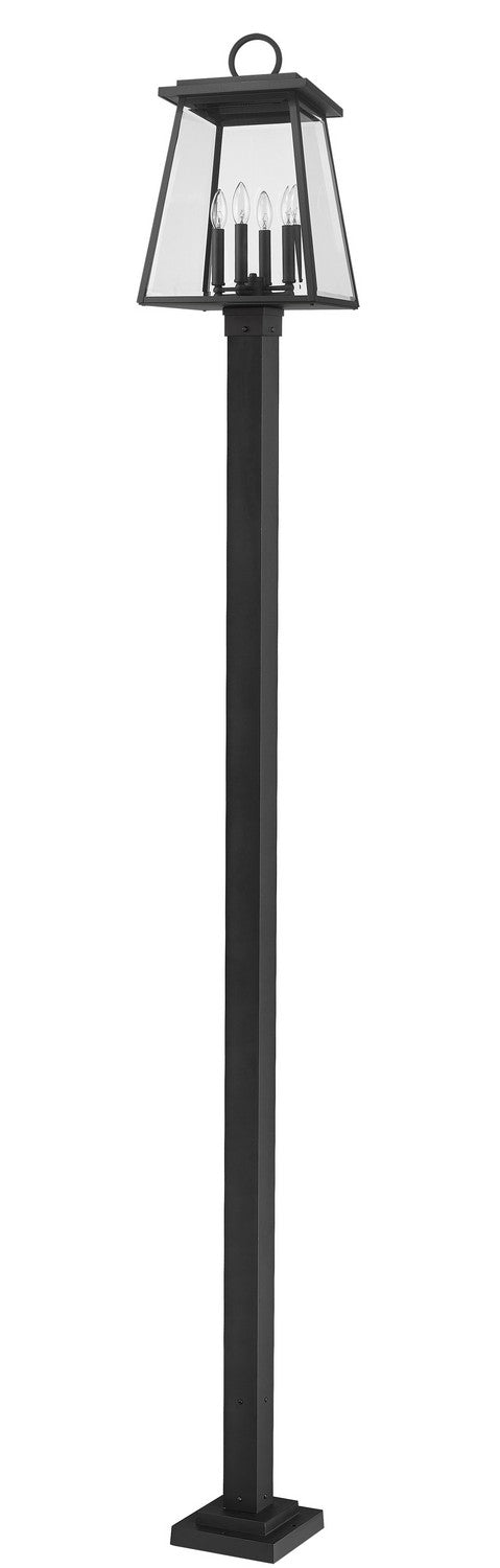 Z-Lite Canada - 521PHBS-536P-BK - Four Light Outdoor Post Mounted Fixture - Broughton - Black