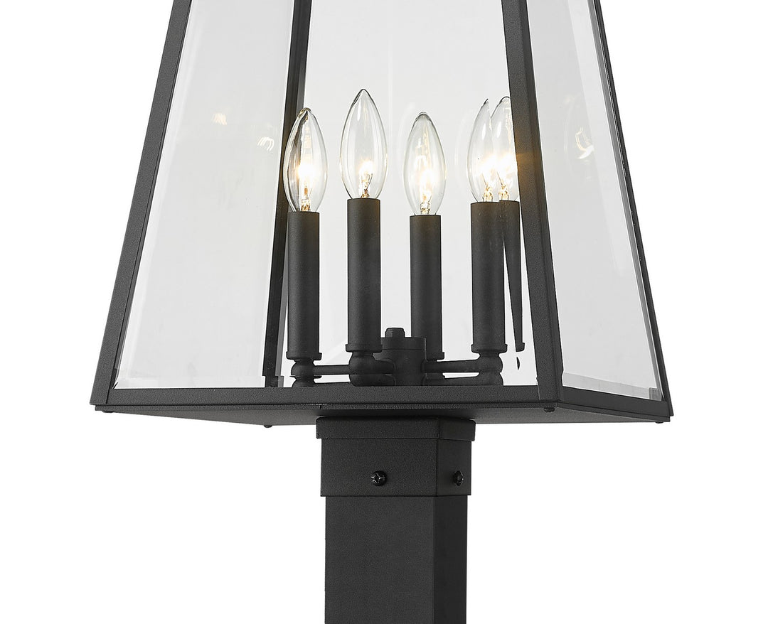 Z-Lite Canada - 521PHBS-536P-BK - Four Light Outdoor Post Mounted Fixture - Broughton - Black