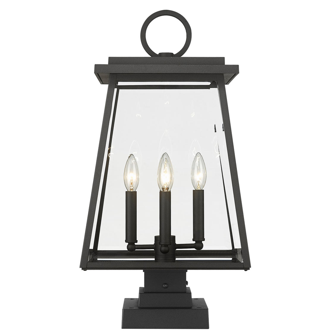 Z-Lite Canada - 521PHBS-SQPM-BK - Four Light Outdoor Pier Mounted Fixture - Broughton - Black