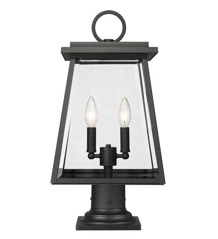 Z-Lite Canada - 521PHMR-533PM-BK - Two Light Outdoor Pier Mounted Fixture - Broughton - Black