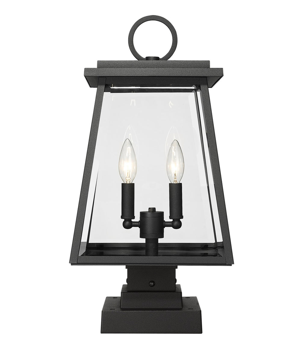 Z-Lite Canada - 521PHMS-SQPM-BK - Two Light Outdoor Pier Mounted Fixture - Broughton - Black