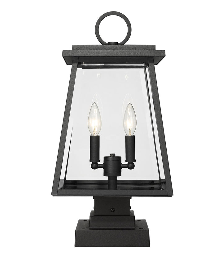 Z-Lite Canada - 521PHMS-SQPM-BK - Two Light Outdoor Pier Mounted Fixture - Broughton - Black