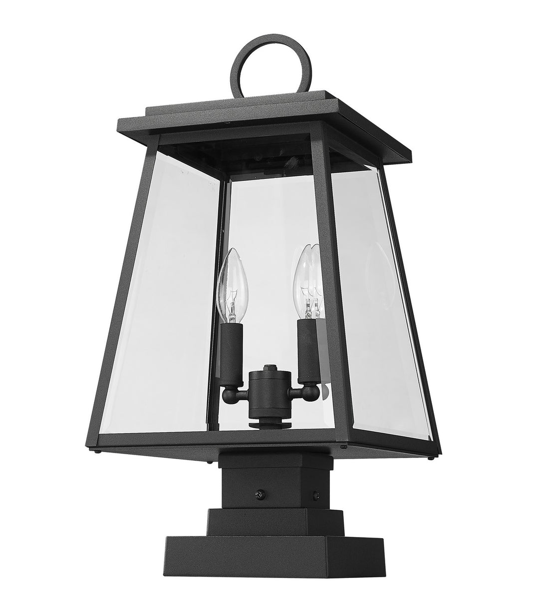 Z-Lite Canada - 521PHMS-SQPM-BK - Two Light Outdoor Pier Mounted Fixture - Broughton - Black