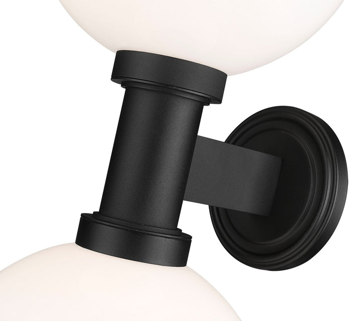 Z-Lite Canada - 597B2-BK - Two Light Outdoor Wall Sconce - Laurent - Black