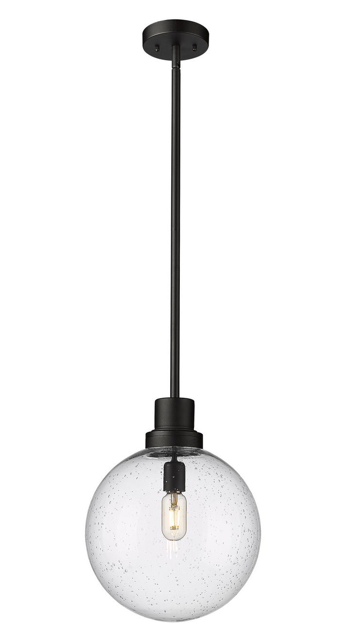 Z-Lite Canada - 599P12-BK - One Light Outdoor Pendant - Laurent - Black