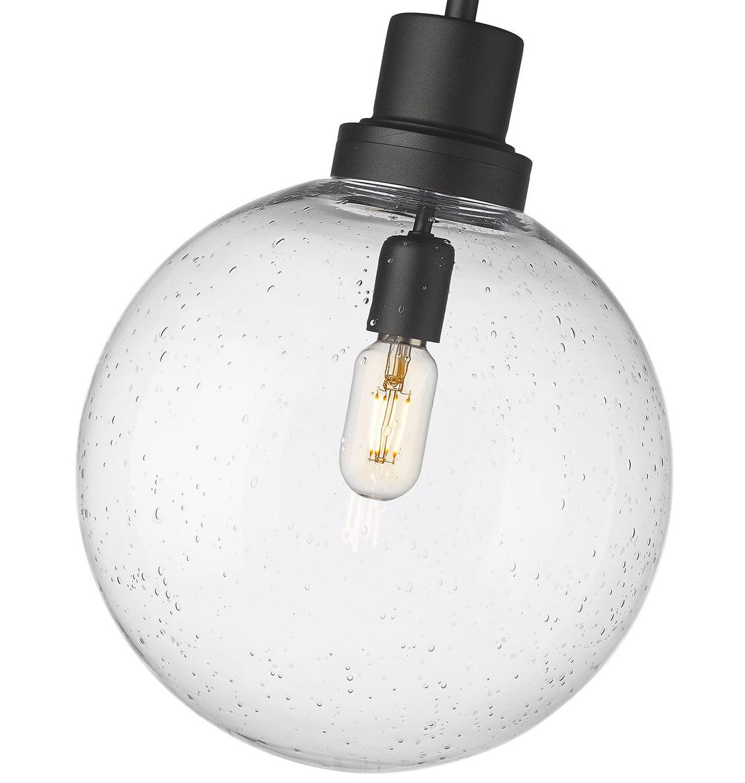 Z-Lite Canada - 599P12-BK - One Light Outdoor Pendant - Laurent - Black