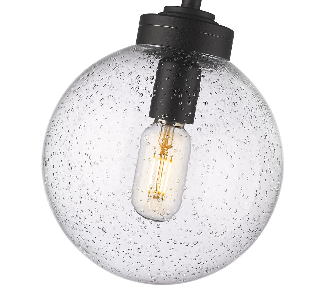 Z-Lite Canada - 599P8-BK - One Light Outdoor Pendant - Laurent - Black