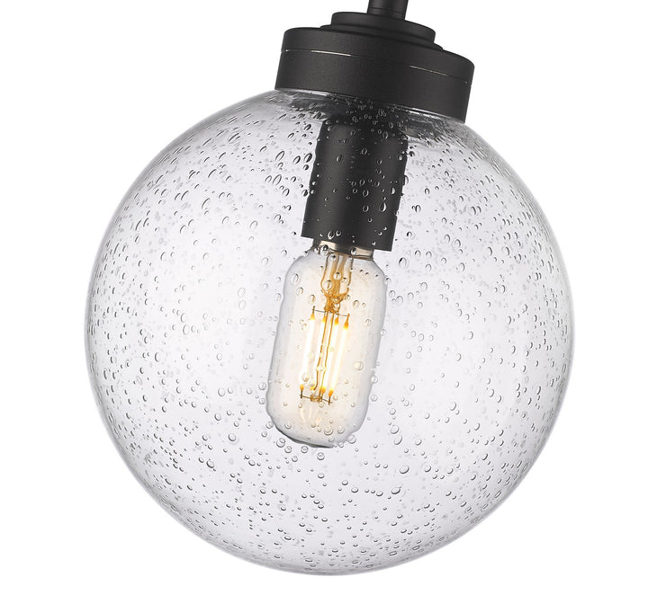 Z-Lite Canada - 599P8-BK - One Light Outdoor Pendant - Laurent - Black