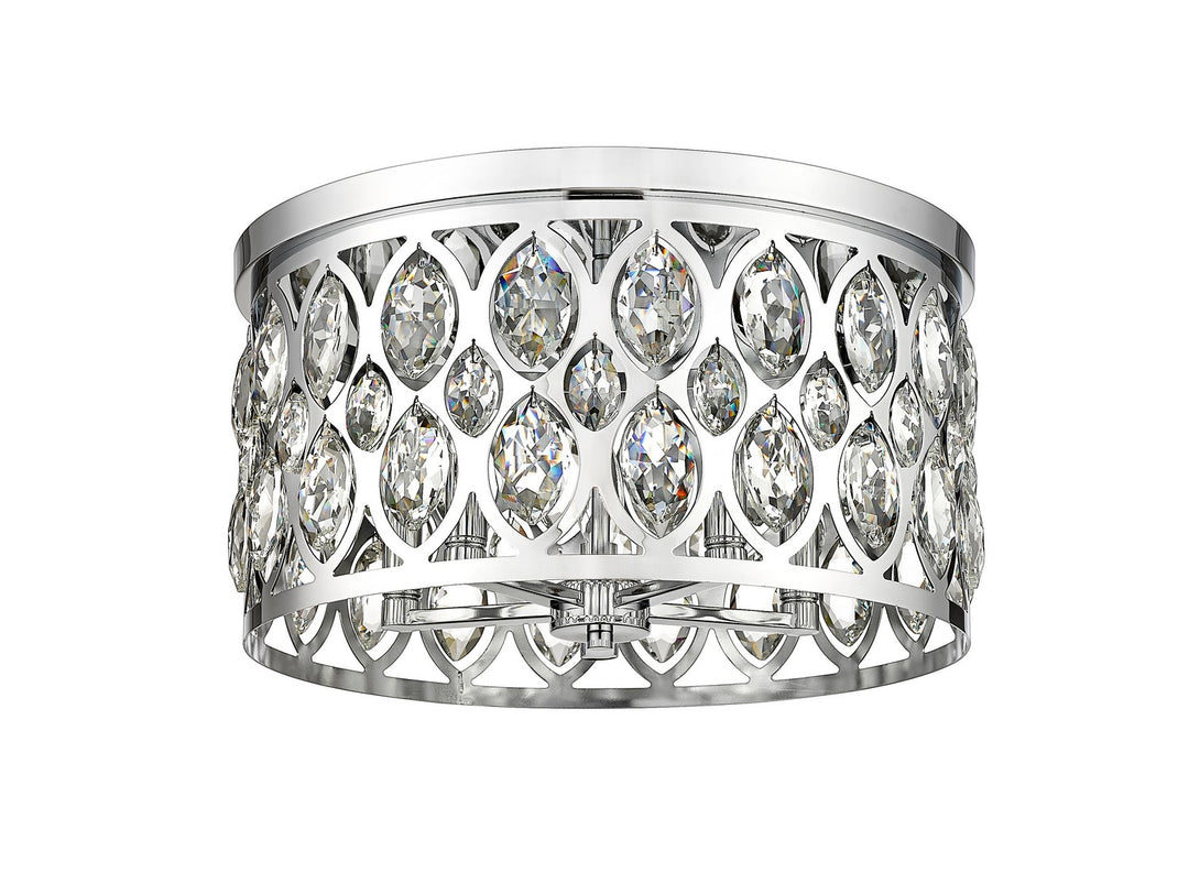 Z-Lite Canada - 6010F18CH - Five Light Flush Mount - Dealey - Chrome