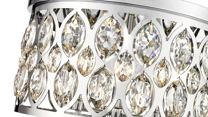 Z-Lite Canada - 6010F18CH - Five Light Flush Mount - Dealey - Chrome