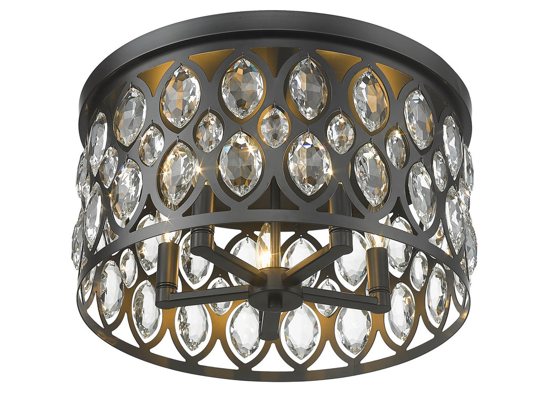 Z-Lite Canada - 6010F18MB - Five Light Flush Mount - Dealey - Matte Black