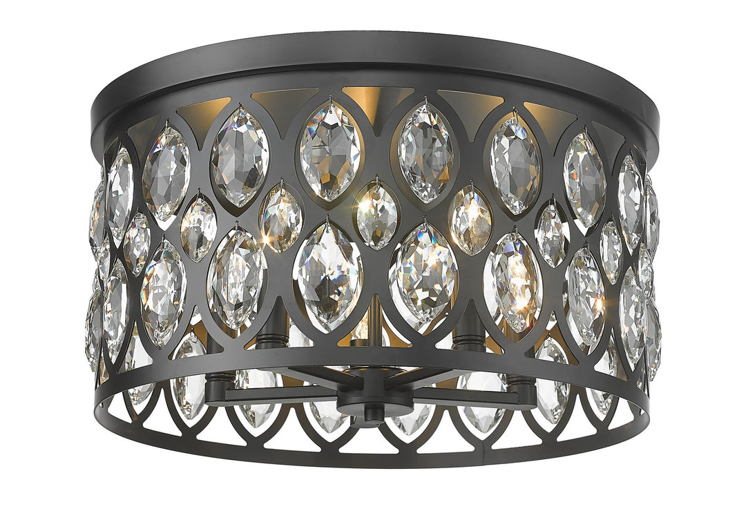 Z-Lite Canada - 6010F18MB - Five Light Flush Mount - Dealey - Matte Black