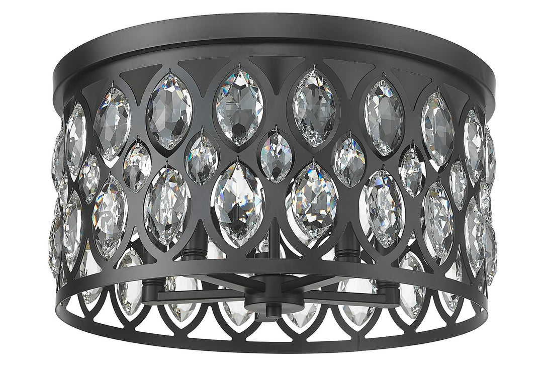 Z-Lite Canada - 6010F18MB - Five Light Flush Mount - Dealey - Matte Black