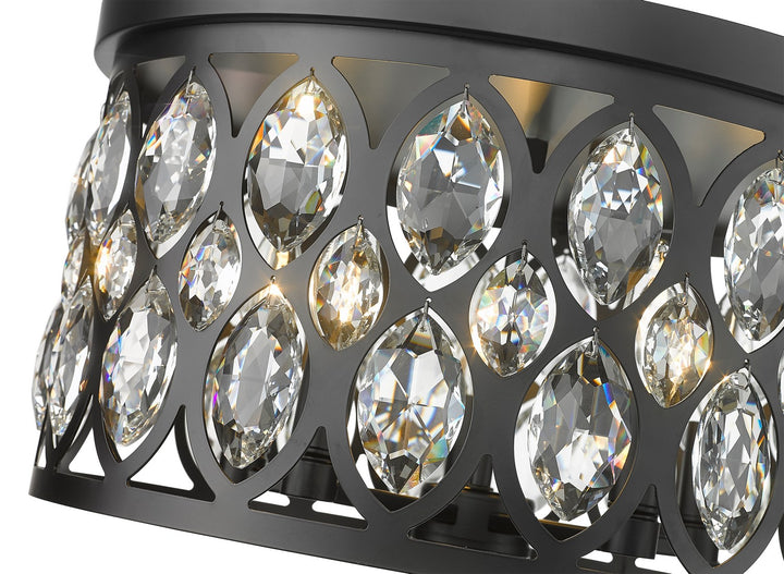 Z-Lite Canada - 6010F18MB - Five Light Flush Mount - Dealey - Matte Black