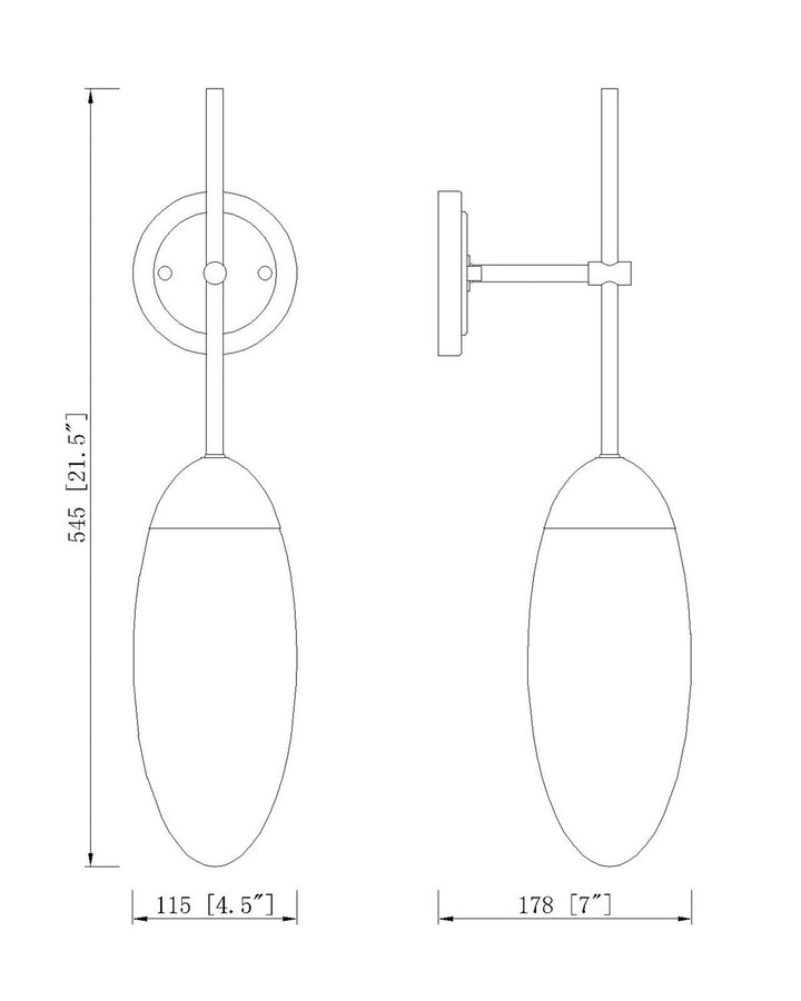 Z-Lite Canada - 651S-RB - One Light Wall Sconce - Arden - Rubbed Brass