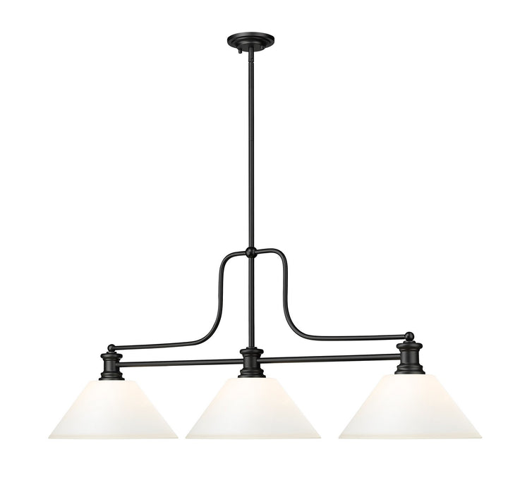 Z-Lite Canada - 725-3MB-AMO14 - Three Light Billiard - Melange - Matte Black