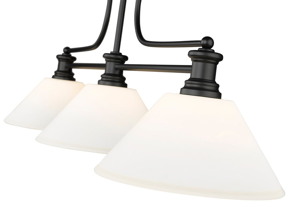 Z-Lite Canada - 725-3MB-AMO14 - Three Light Billiard - Melange - Matte Black