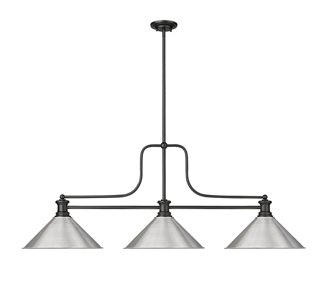 Z-Lite Canada - 725-3MB-BN15 - Three Light Billiard - Melange - Matte Black