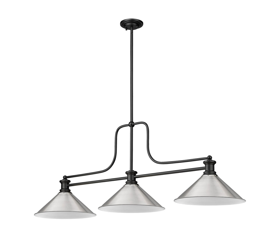 Z-Lite Canada - 725-3MB-BN15 - Three Light Billiard - Melange - Matte Black