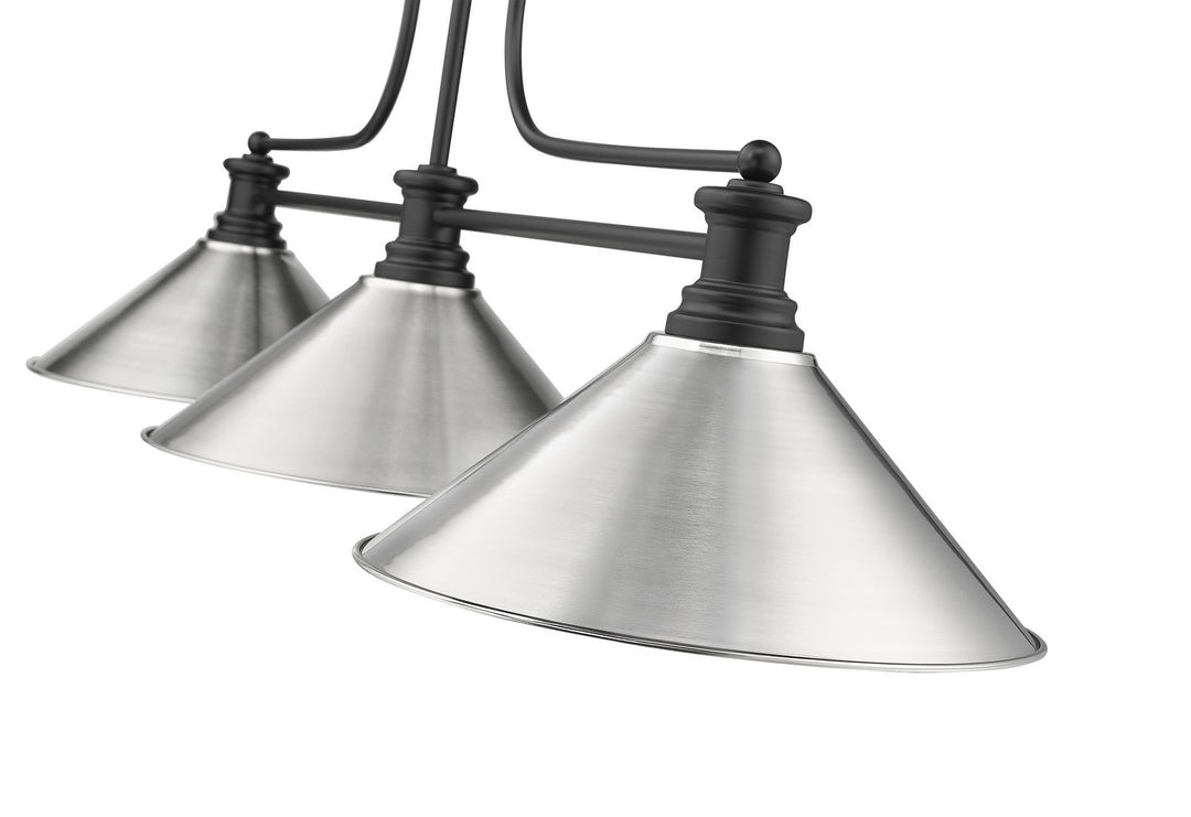 Z-Lite Canada - 725-3MB-BN15 - Three Light Billiard - Melange - Matte Black