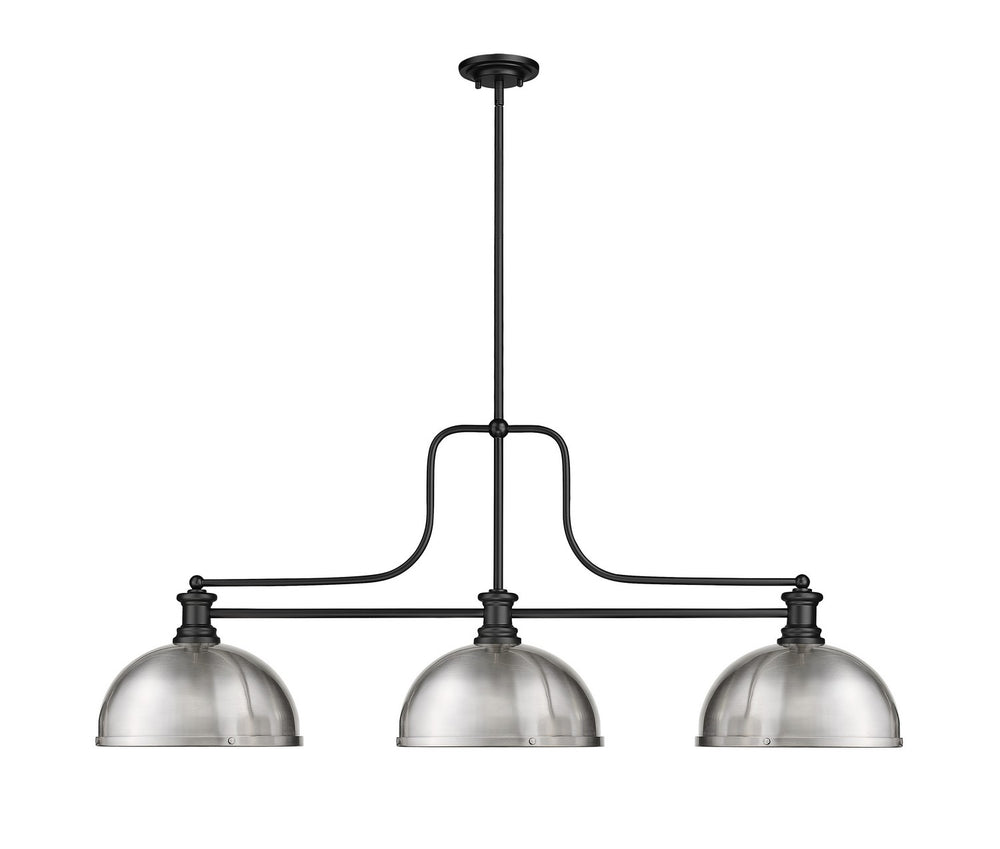 Z-Lite Canada - 725-3MB-D12BN - Three Light Billiard - Melange - Matte Black