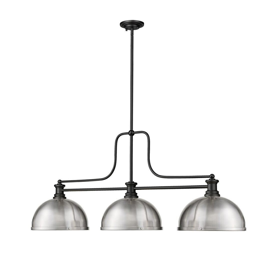 Z-Lite Canada - 725-3MB-D12BN - Three Light Billiard - Melange - Matte Black