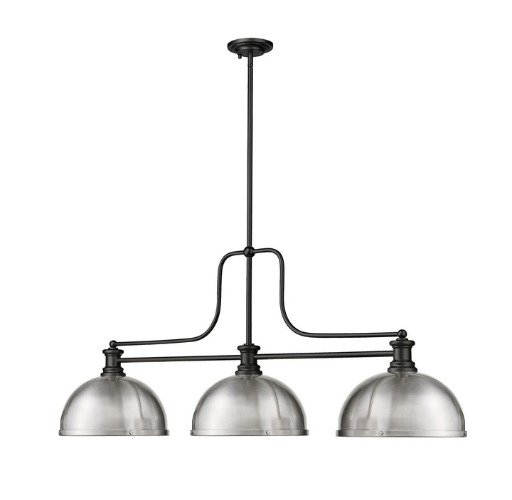 Z-Lite Canada - 725-3MB-D12BN - Three Light Billiard - Melange - Matte Black