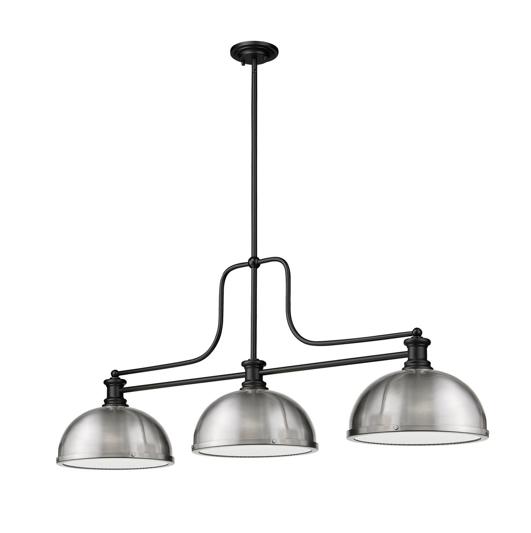 Z-Lite Canada - 725-3MB-D12BN - Three Light Billiard - Melange - Matte Black