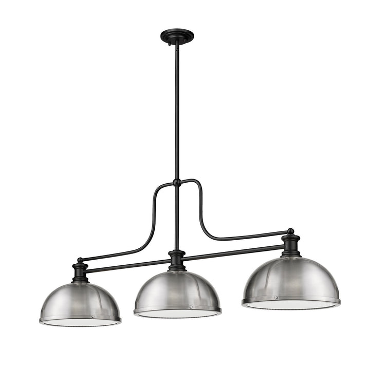 Z-Lite Canada - 725-3MB-D12BN - Three Light Billiard - Melange - Matte Black