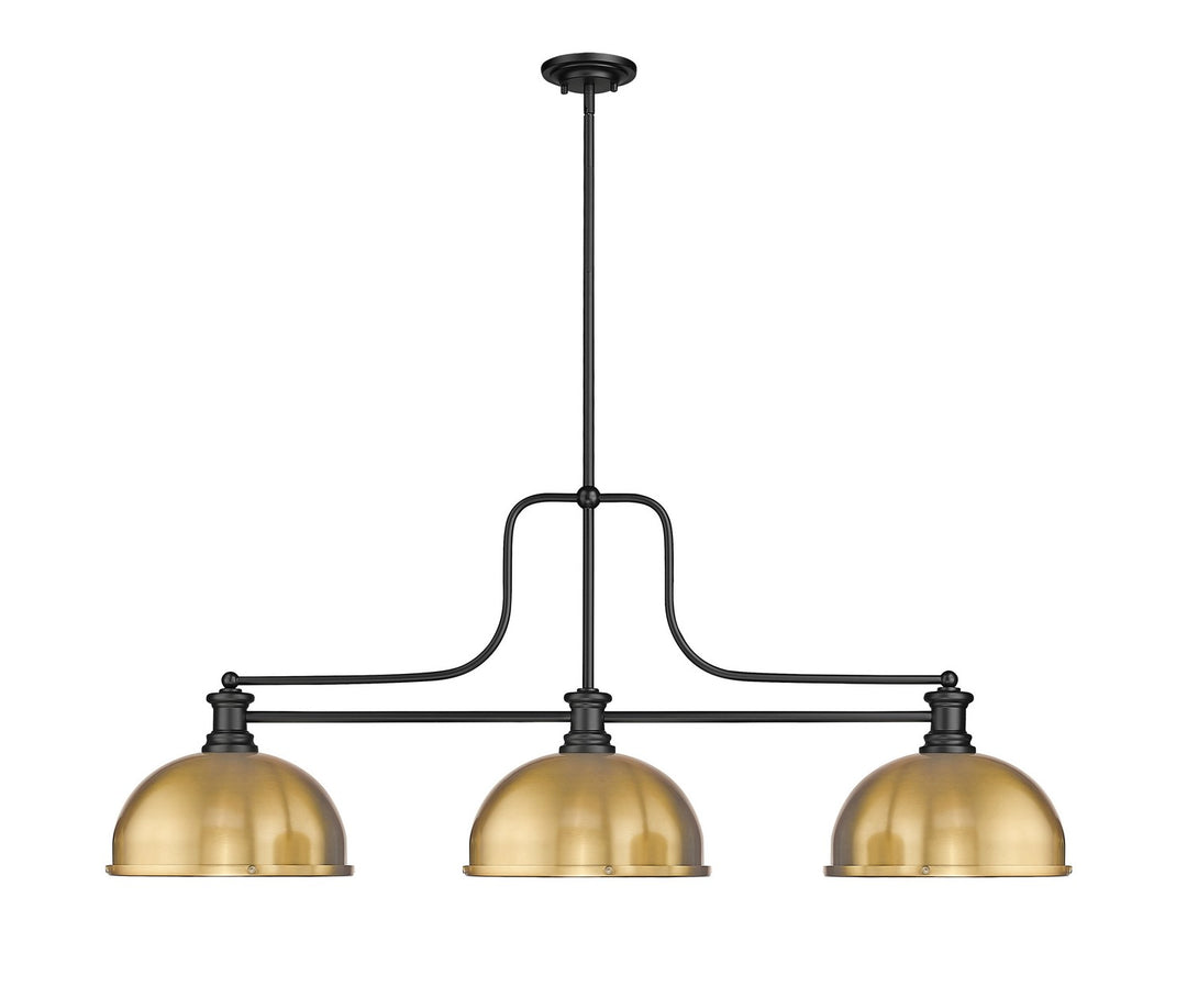 Z-Lite Canada - 725-3MB-D12HBR - Three Light Billiard - Melange - Matte Black