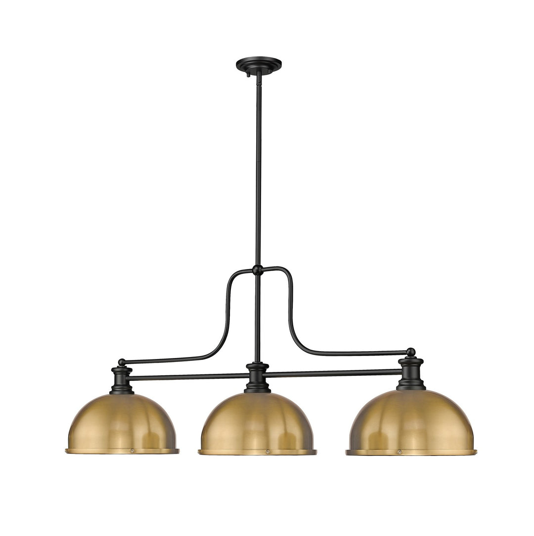 Z-Lite Canada - 725-3MB-D12HBR - Three Light Billiard - Melange - Matte Black