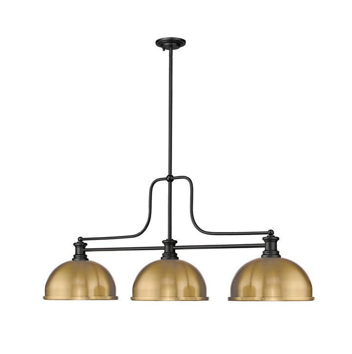 Z-Lite Canada - 725-3MB-D12HBR - Three Light Billiard - Melange - Matte Black