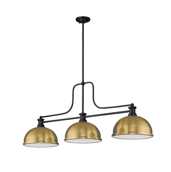 Z-Lite Canada - 725-3MB-D12HBR - Three Light Billiard - Melange - Matte Black