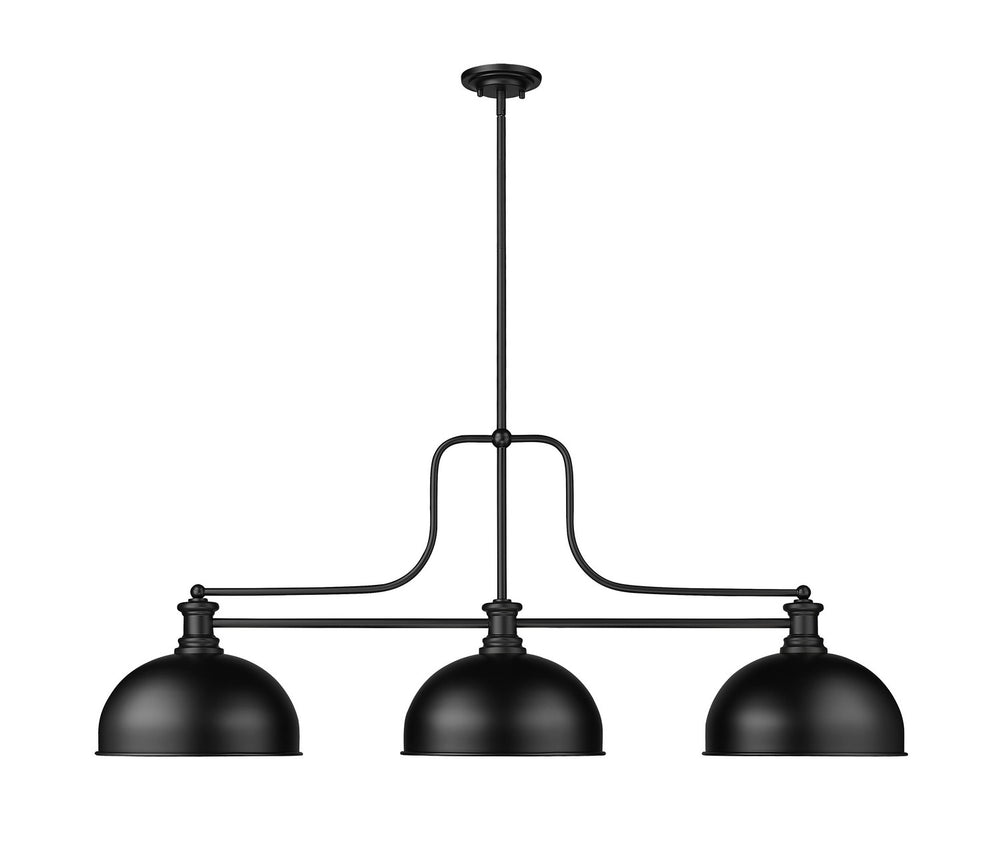 Z-Lite Canada - 725-3MB-D13MB - Three Light Billiard - Melange - Matte Black
