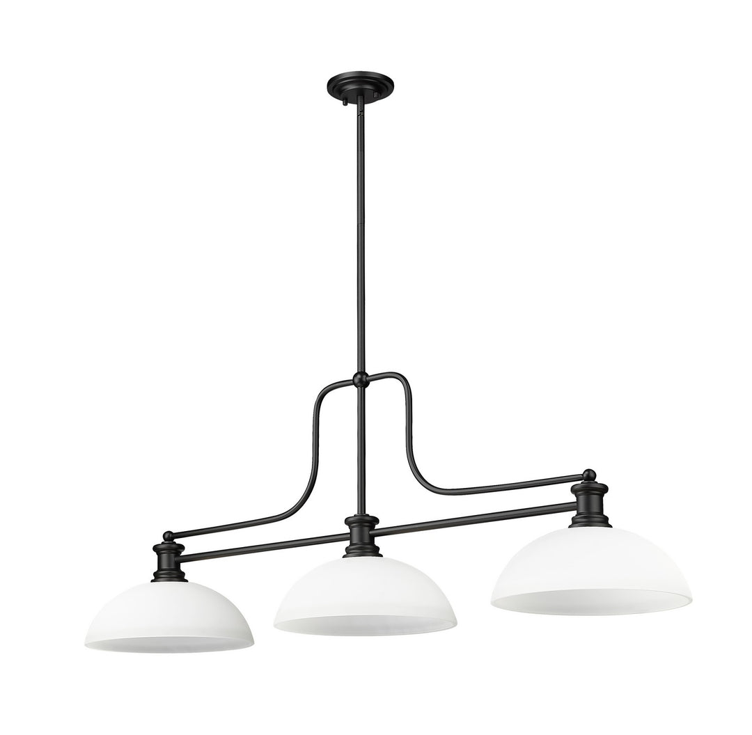 Z-Lite Canada - 725-3MB-DMO14 - Three Light Billiard - Melange - Matte Black