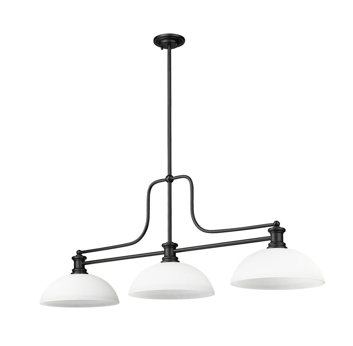 Z-Lite Canada - 725-3MB-DMO14 - Three Light Billiard - Melange - Matte Black