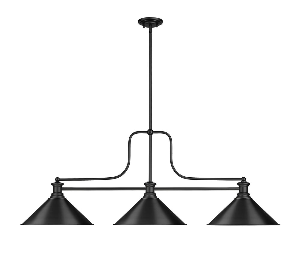 Z-Lite Canada - 725-3MB-MB15 - Three Light Billiard - Melange - Matte Black
