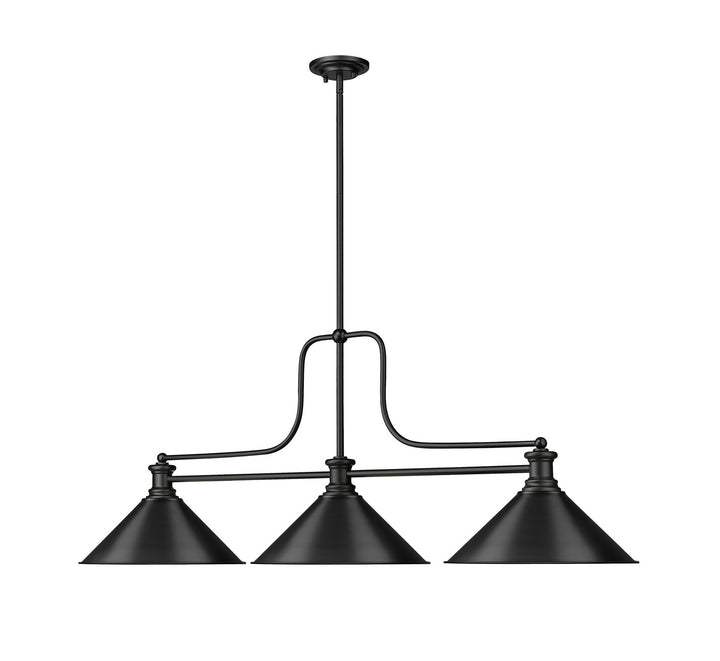 Z-Lite Canada - 725-3MB-MB15 - Three Light Billiard - Melange - Matte Black