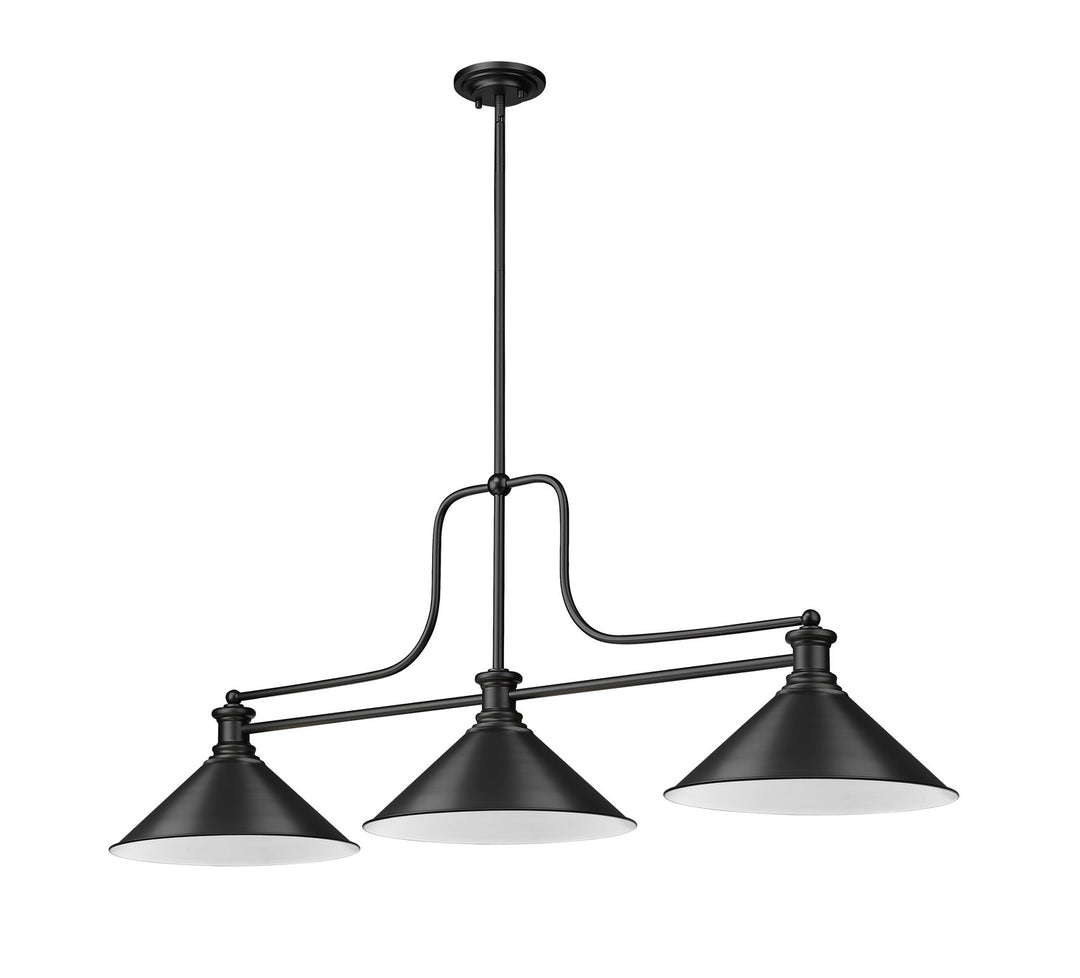 Z-Lite Canada - 725-3MB-MB15 - Three Light Billiard - Melange - Matte Black
