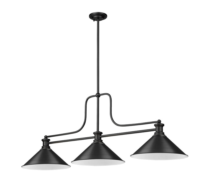 Z-Lite Canada - 725-3MB-MB15 - Three Light Billiard - Melange - Matte Black