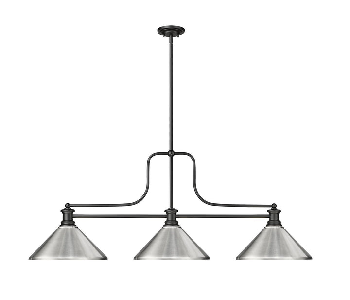 Z-Lite Canada - 725-3MB-MBN - Three Light Billiard - Melange - Matte Black