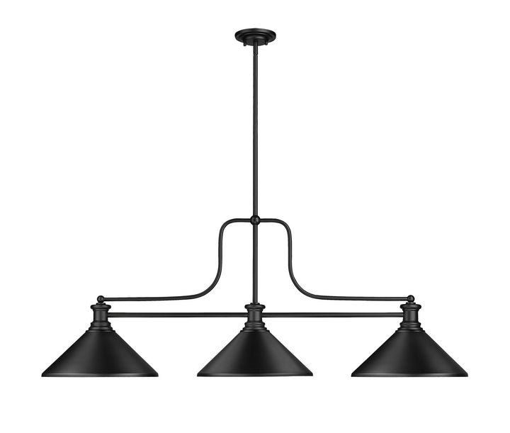Z-Lite Canada - 725-3MB-MMB - Three Light Billiard - Melange - Matte Black