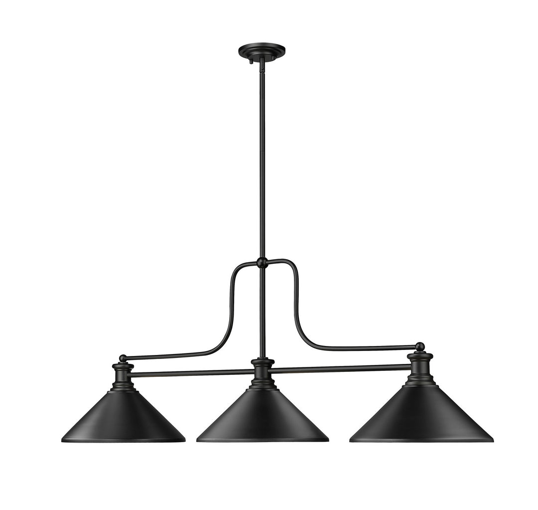 Z-Lite Canada - 725-3MB-MMB - Three Light Billiard - Melange - Matte Black