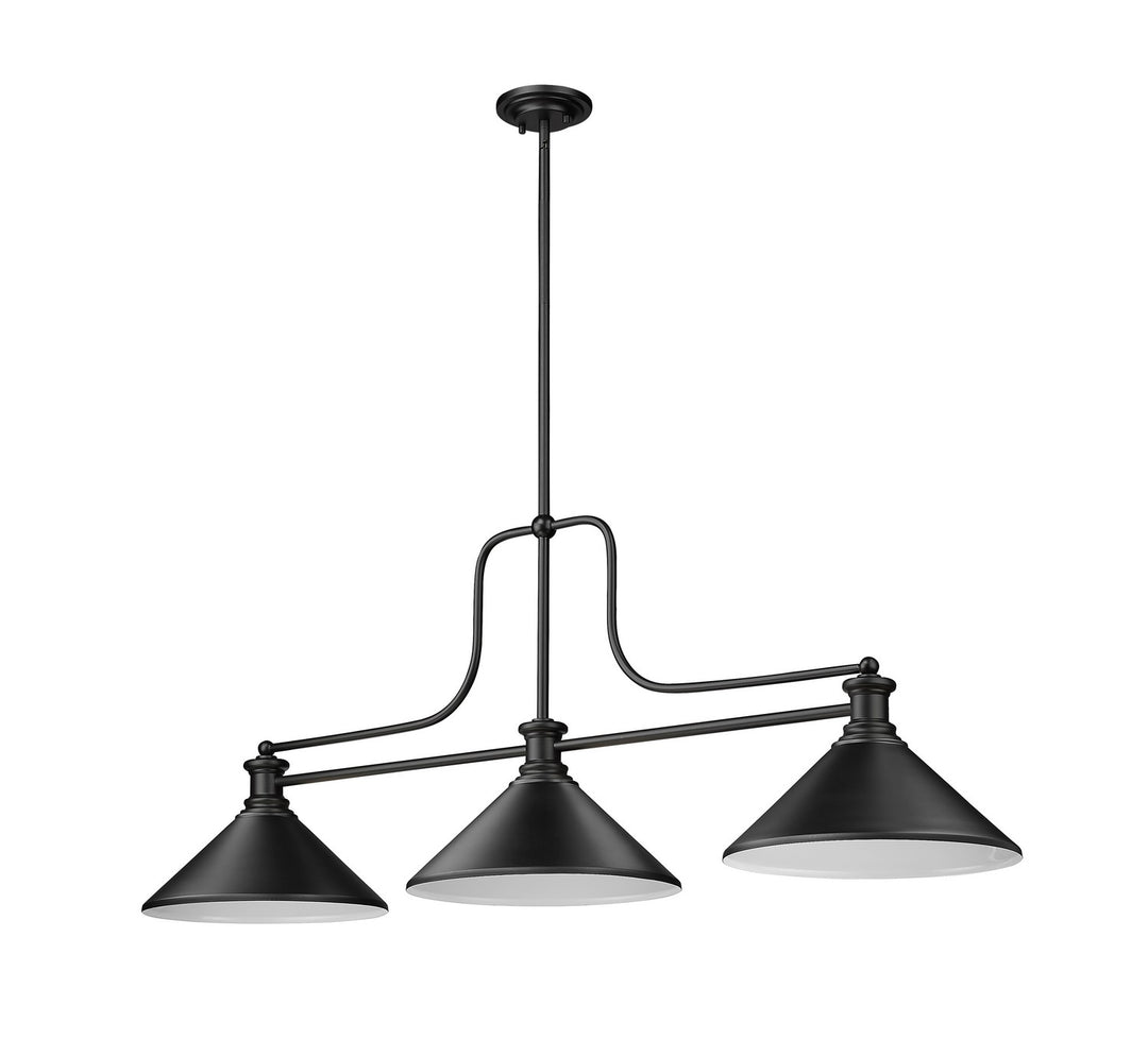 Z-Lite Canada - 725-3MB-MMB - Three Light Billiard - Melange - Matte Black