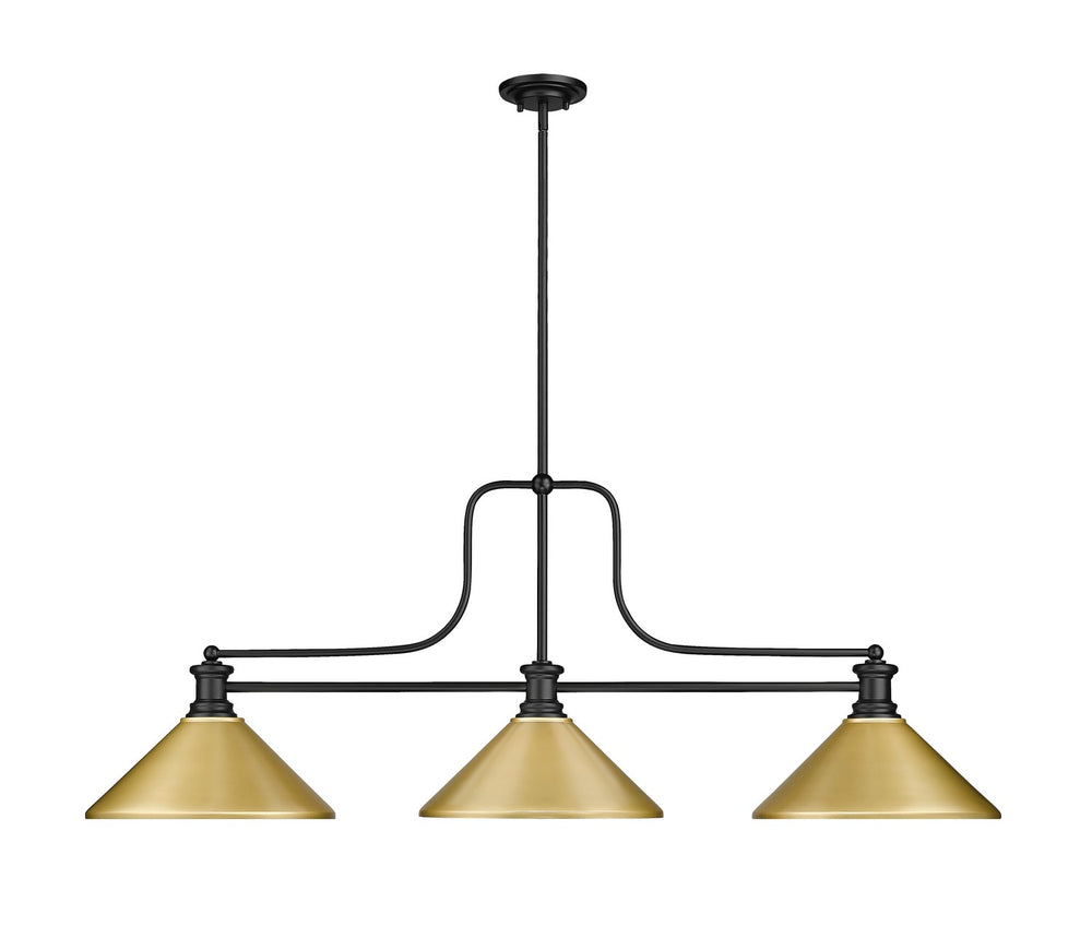 Z-Lite Canada - 725-3MB-MSG - Three Light Billiard - Melange - Matte Black