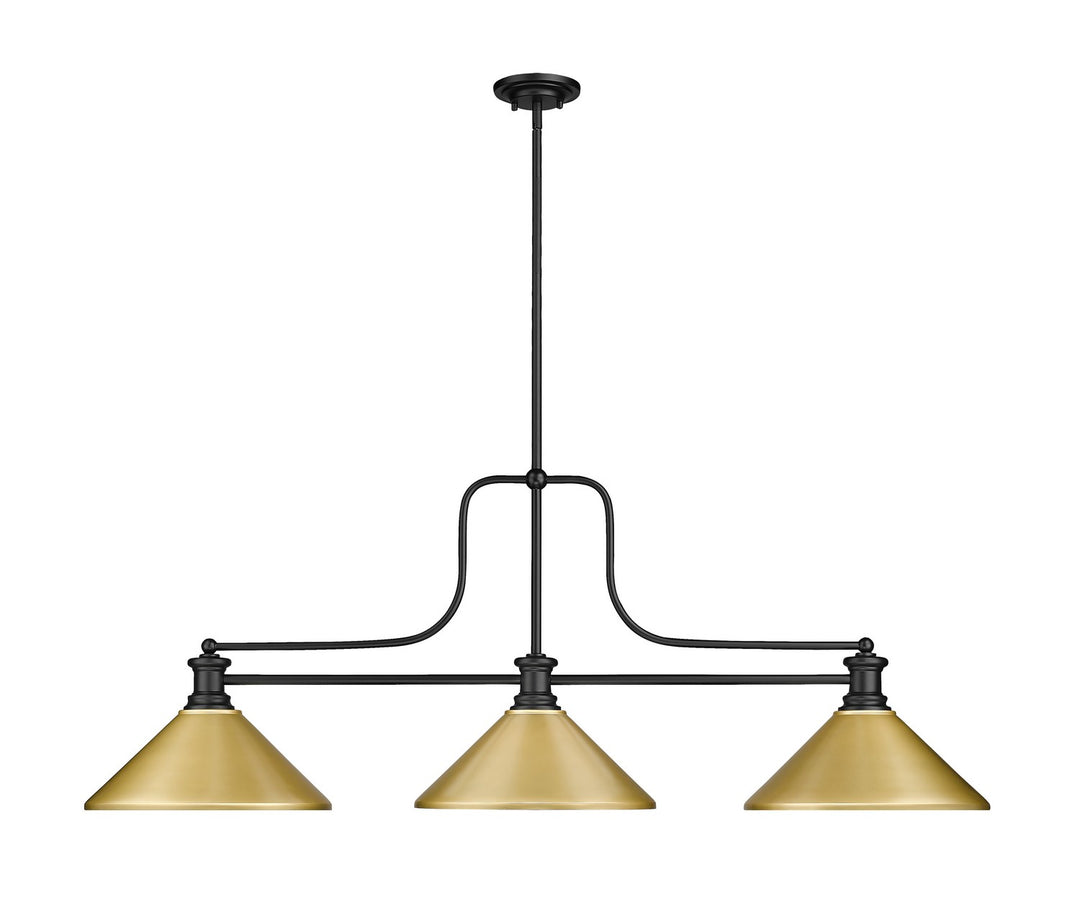 Z-Lite Canada - 725-3MB-MSG - Three Light Billiard - Melange - Matte Black
