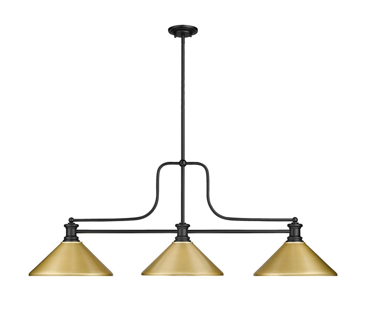 Z-Lite Canada - 725-3MB-MSG - Three Light Billiard - Melange - Matte Black