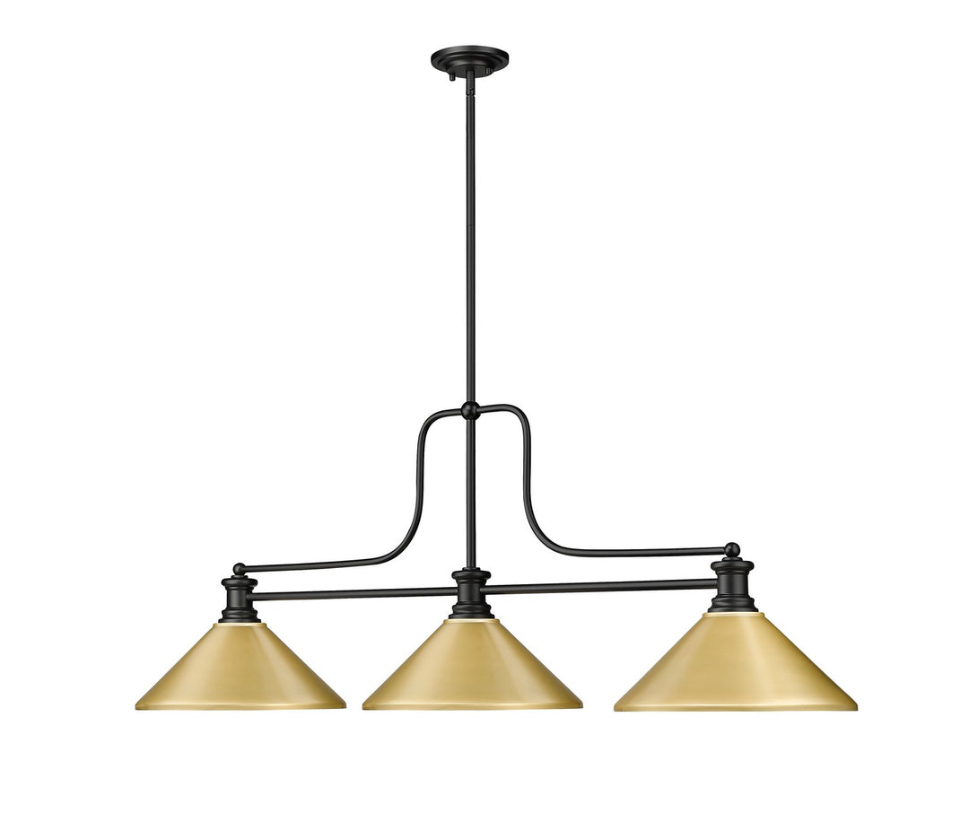 Z-Lite Canada - 725-3MB-MSG - Three Light Billiard - Melange - Matte Black
