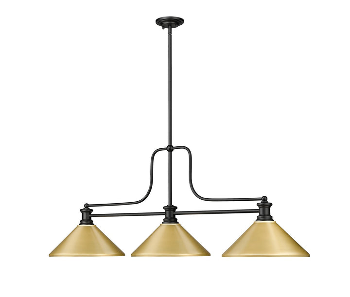 Z-Lite Canada - 725-3MB-MSG - Three Light Billiard - Melange - Matte Black