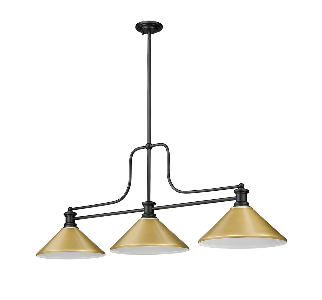 Z-Lite Canada - 725-3MB-MSG - Three Light Billiard - Melange - Matte Black